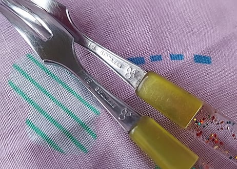 グリッター入りの姫フォーク