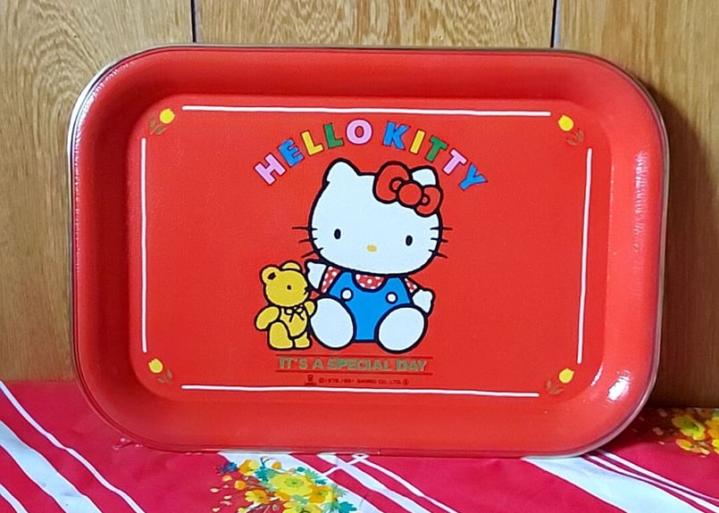 1991年・SANRIOキティちゃんのトレイ | あんちーくKIDAN STORE