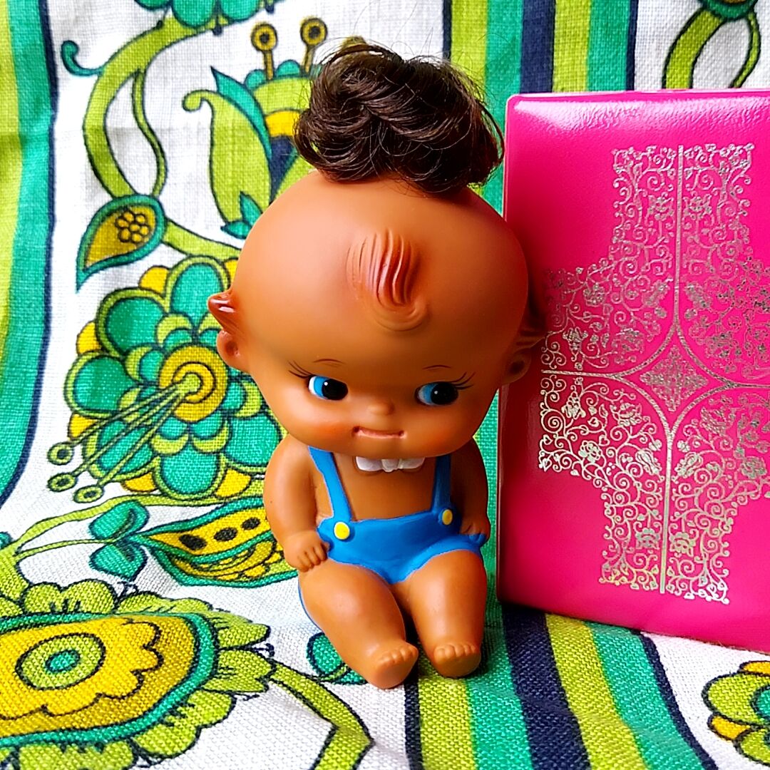 キューピーコレクション BOX レトロ キューピーみたいなソフビとビニールボックスSET キューピー