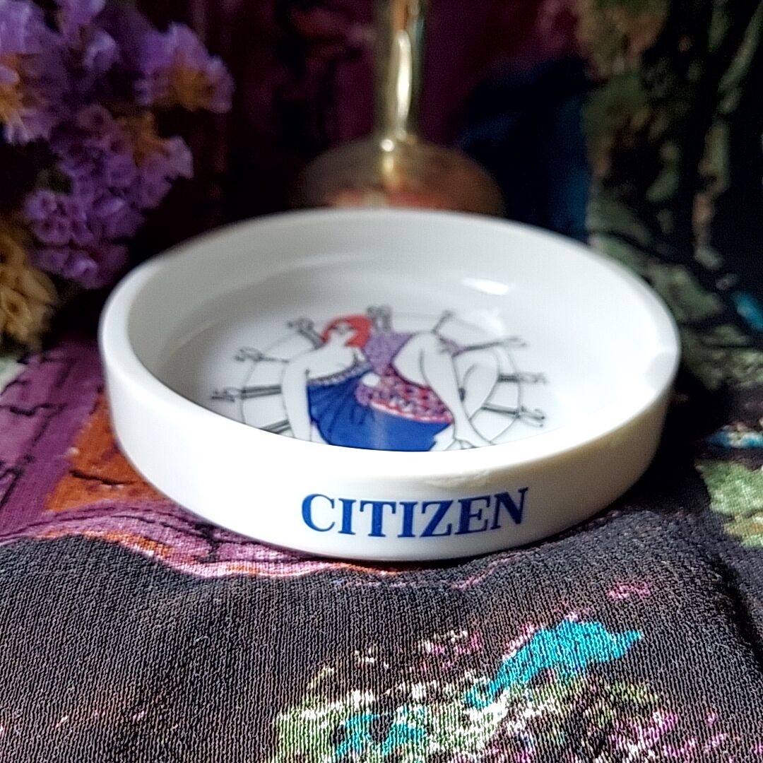 小島功×シチズン⏰ノベルティ灰皿 | あんちーくKIDAN STORE