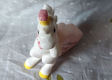 可愛いユニコーンのメッセージドール