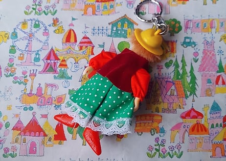 80年代Fancy🩷ᩚGirlファッションDollキーホルダー👧