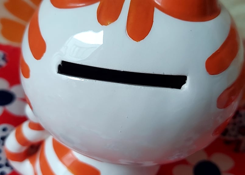 内藤ルネ・猫の陶器🐈‍⬛ ͗貯金箱 | あんちーくKIDAN STORE