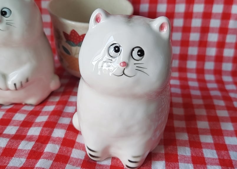 内藤ルネ🐱Fancy猫の貯金箱 | あんちーくKIDAN STORE