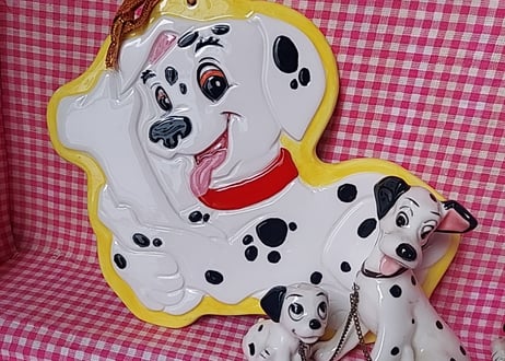Disney❤101匹わんちゃん陶器の壁掛け