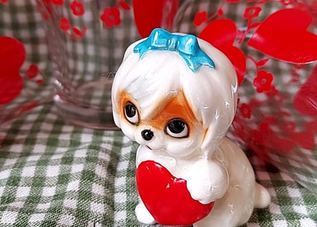海外輸出向け、常滑陶器❤鬼太郎ヘアのワンチャン
