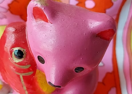 30年代✩.*˚鯛を持った熊ʕ•ᴥ•ʔ  ピンク