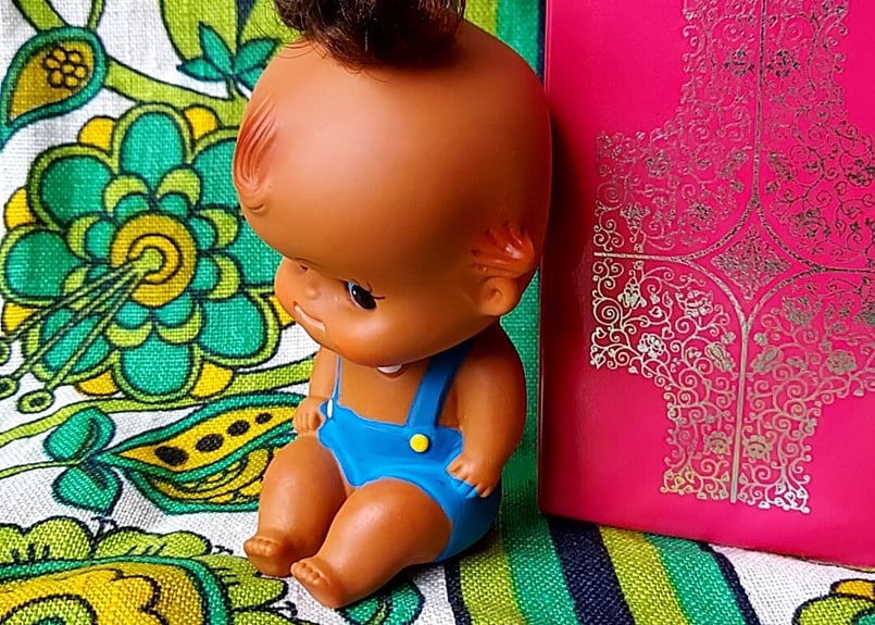 キューピーみたいなソフビとビニールボックスSET キューピー | あんち