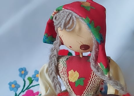 レトロな女の子👧💗ソーイングDOLL