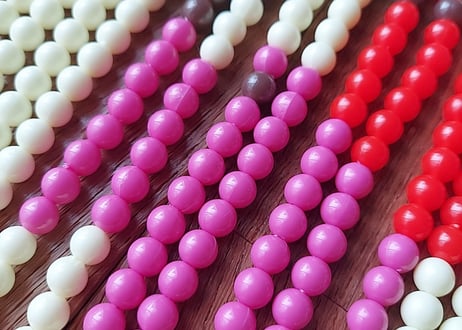 スキルスクリーン🍒さくらんぼのビーズ暖簾