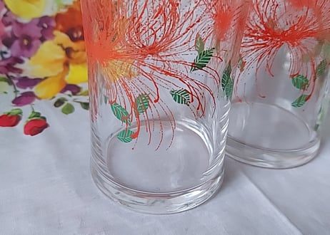アデリア・彼岸花のグラス