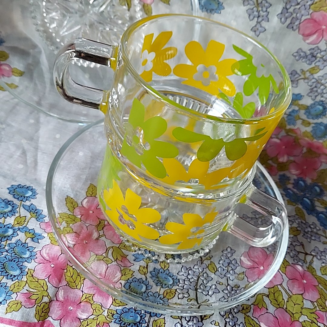 花柄イエローポットとカップセット 61LE6HAynzL._AC_UL210_SR210,