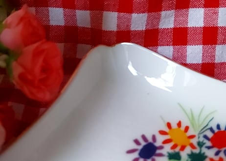 ピカソ💐陶器の花束トレイ