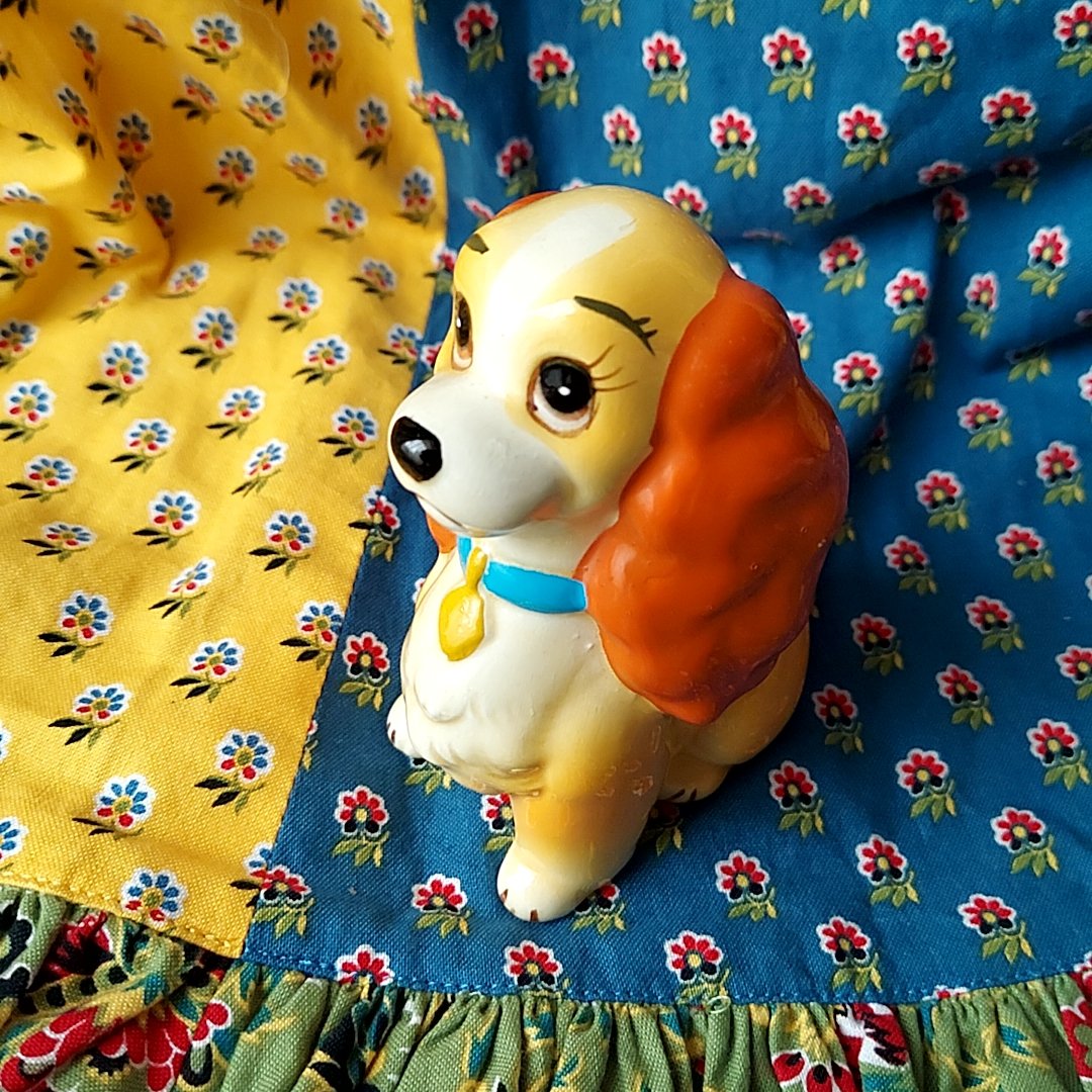 ディズニーストア わんわん物語 フィギュア置物 Disney・わんわん物語🐶レディ置物 | あんちーくKIDAN STORE