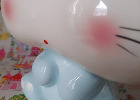 Fancy🩷ᩚうさぎの陶器、靴べら入れ ブルー