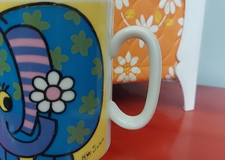 カラフルでポップなゾウ🌼*･スタンドマグカップー