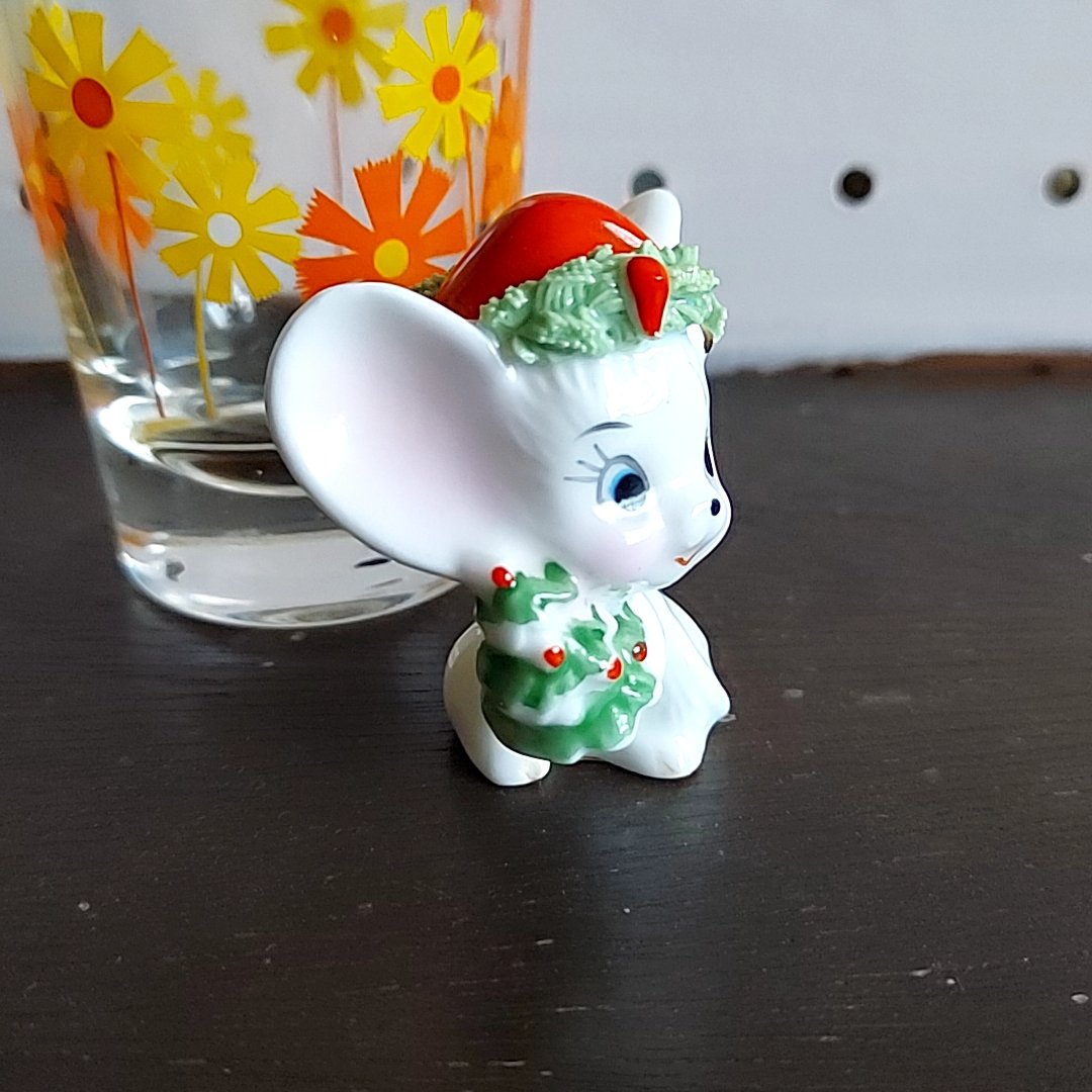 NAPCO・ボーンチャイナ・小さなネズミの陶器 | あんちーくKIDAN