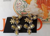 1960´s✩.*˚フリルレースFlowerVintageイヤリング
