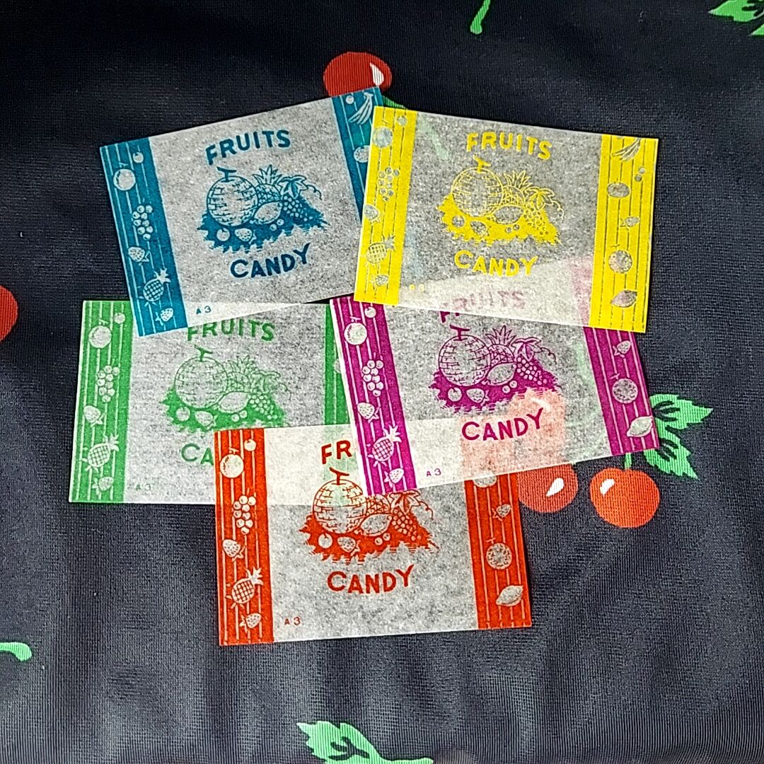 昭和30年代頃・フルーツキャンディ包み紙セット | あんちーくKIDAN STORE