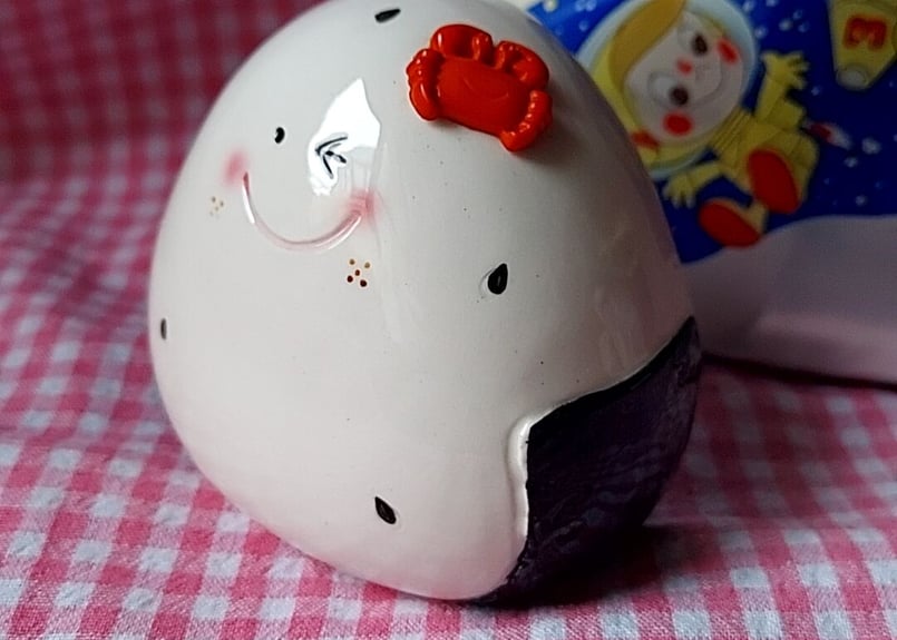 SAN-X♡たれぱんだ 貯金箱 おにぎり ポリストーンバンク おむすび【激