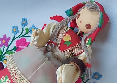 レトロな女の子👧💗ソーイングDOLL