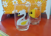 保谷ガラス🦢あひるの親子グラス