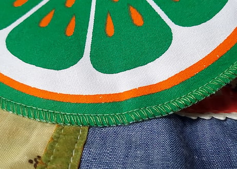 オレンジの輪切り🍊鍋敷き