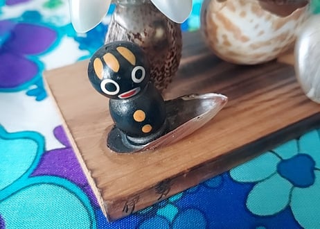 伊勢土産品•貝づくしの黒んぼこけし
