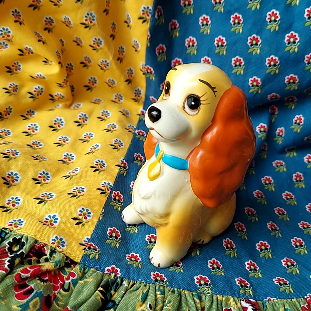 Disney・わんわん物語🐶レディ置物 | あんちーくKIDAN STORE
