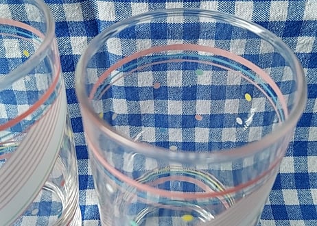 Fancyな水玉のグラス