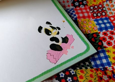 Hallmark製、雫パンダmemo