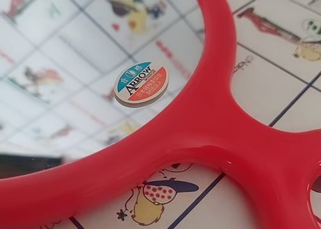 お花のプラスティック製ハンドミラー