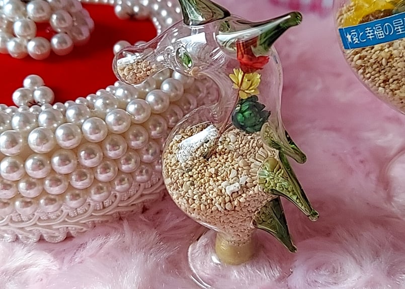 沖縄土産🌺星の砂入りタツノオトシゴ硝子 | あんちーくKIDAN STORE