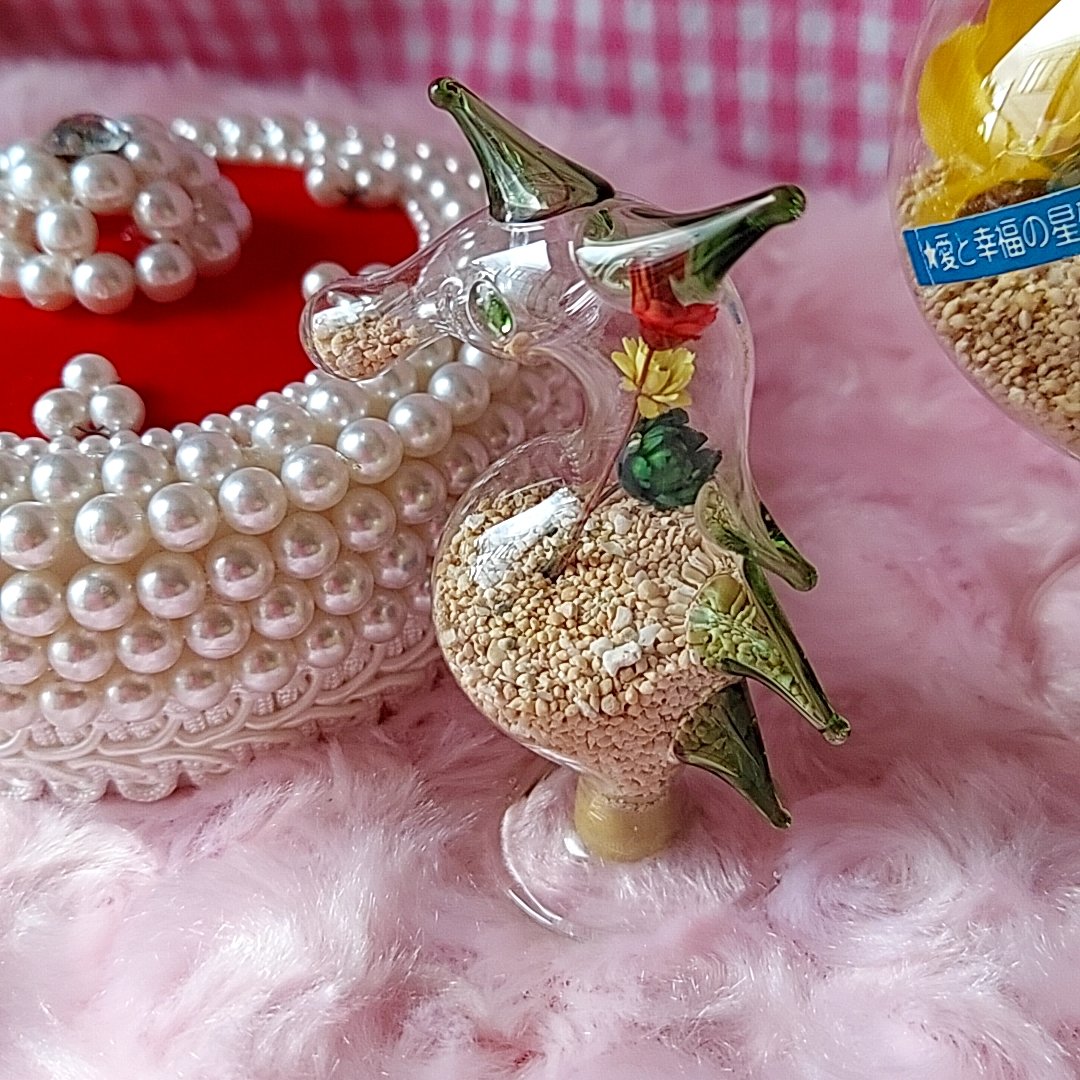 沖縄土産🌺星の砂入りタツノオトシゴ硝子 | あんちーくKIDAN STORE