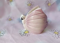 瀬戸陶器サンプル🦋蝶々の小さなポット タグ付き