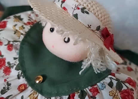 90年FANCY🩷ᩚ女の子DOLLの編み小物入れ