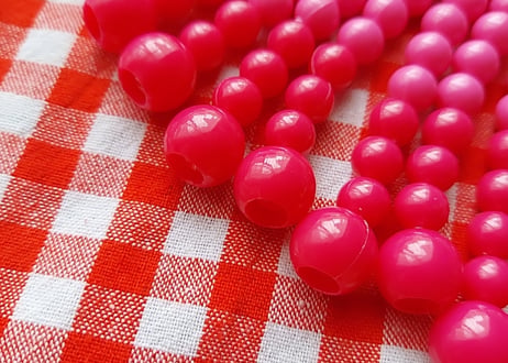 スキルスクリーン🍒さくらんぼのビーズ暖簾