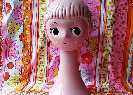 陶器製✩.*˚ツィッギーみたいなヘッドマネキン