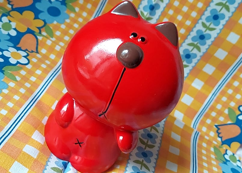 東海銀行・ノベルティ・猫の貯金箱 | あんちーくKIDAN STORE
