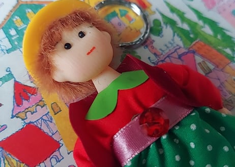 80年代Fancy🩷ᩚGirlファッションDollキーホルダー👧