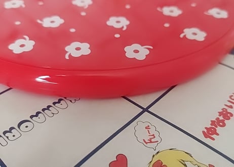 お花のプラスティック製ハンドミラー