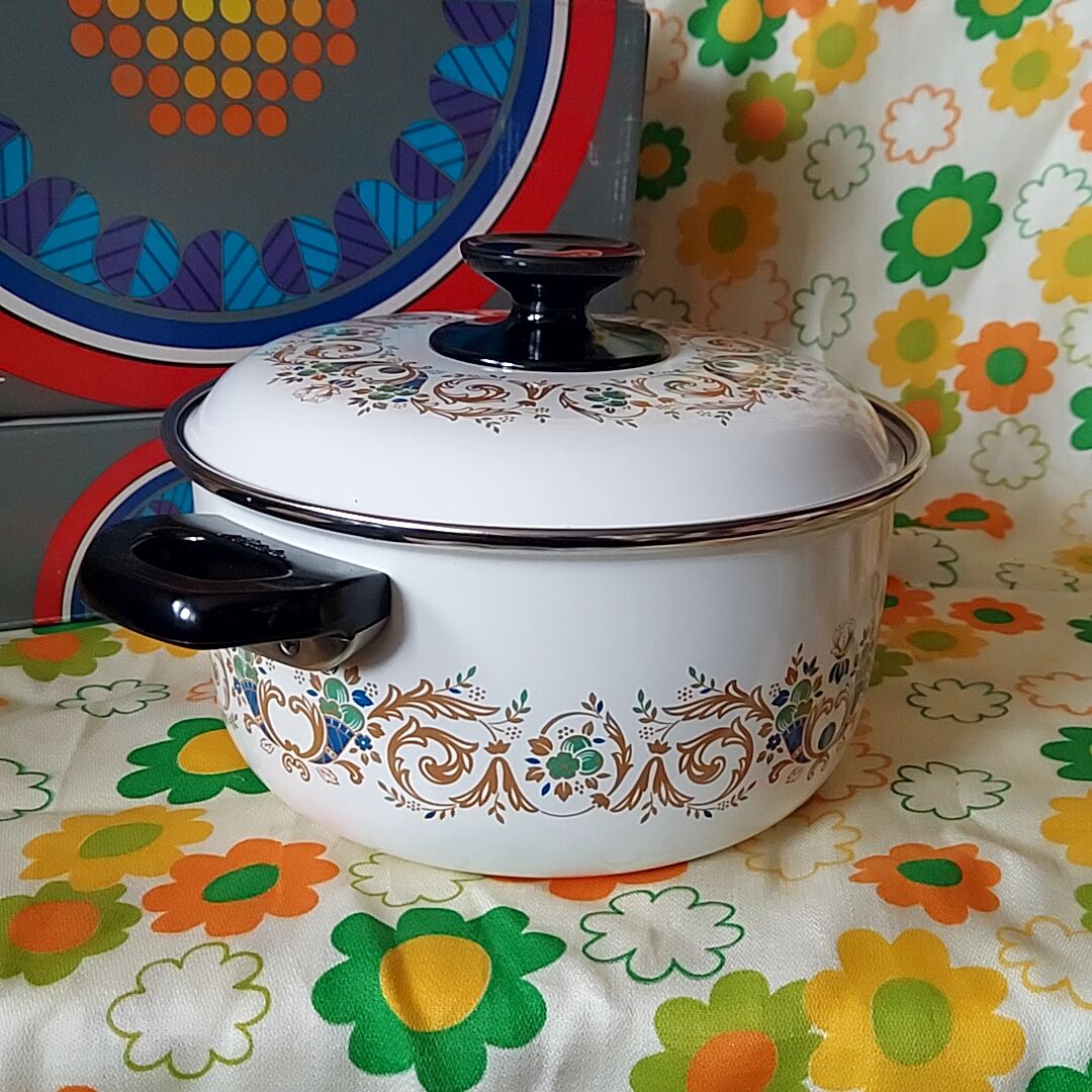 未使用 ノリタケ ホーロー 両手鍋 片手鍋 ノリタケ・ホーロー両手鍋 | あんちーくKIDAN STORE