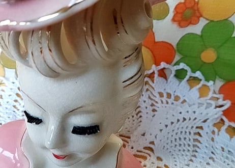 50年代★ヘッドベース ピンク大