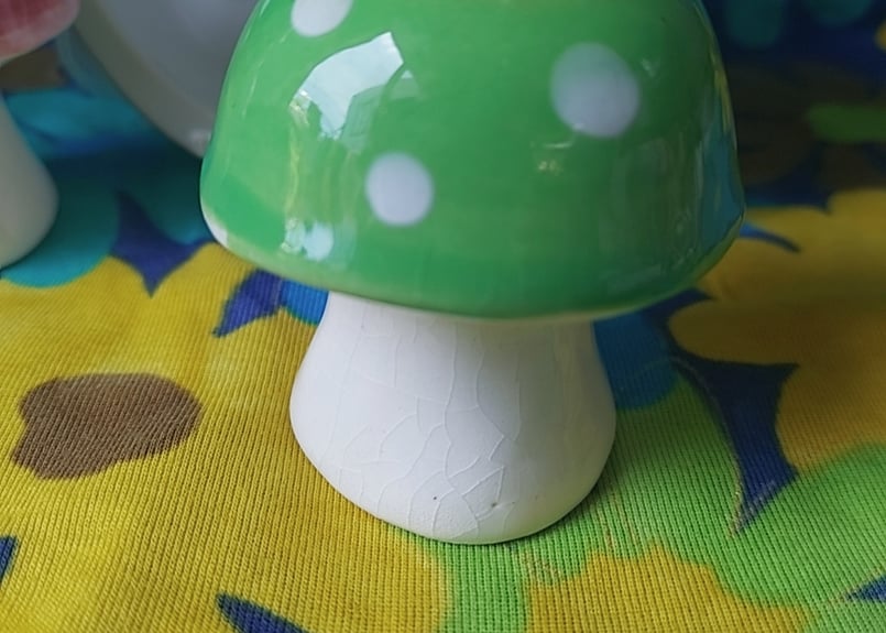 きのことフクロウ🦉陶器の置物 | あんちーくKIDAN STORE
