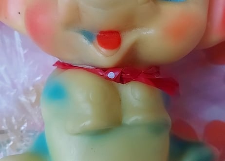 昭和30年代・小熊印・ゾウのビニールDOLL