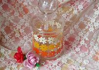 佐々木ガラス・グラデーションフラワー🌼*･キャンディーポット