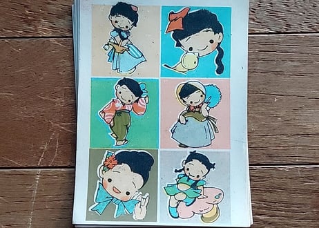 戦前・松本かつぢさんのくるみちゃん✨木版ハリエ
