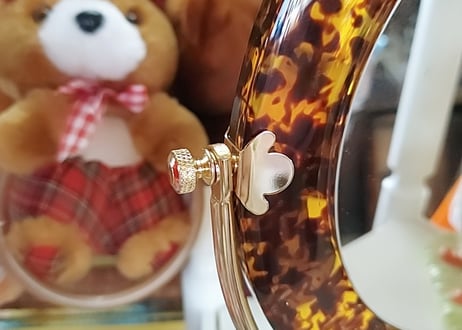 べっ甲風･回転スタンド拡大鏡