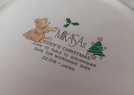 MIKASA🧸テディベアのXmasプレート🎄