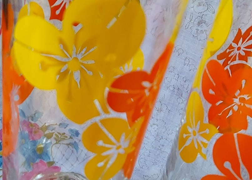 花柄　グラス 単品 花柄 グラス｜アリサ ホリタ / Alisa Horita ビールグラス